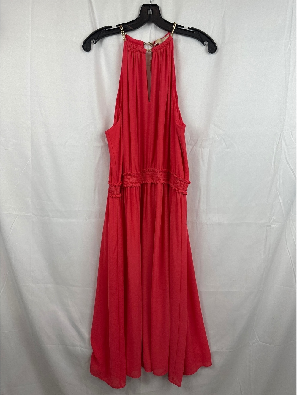 Michael Kors Sangria Red Sleeveless Maxi Dress Size 16 NWT